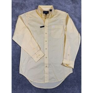 Panhandle Select Mens Yellow Stretch Western Button Down Shirt PSMS0DRZ6N Small